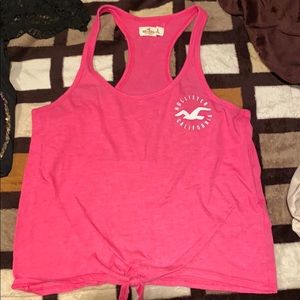 Small Hollister tank top tie front